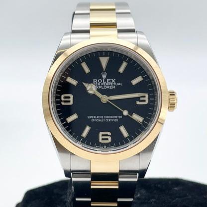 プレオウンド ロレックス エクスプローラー 124273 ブラック ステンレススチール×イエローゴールド 36mm