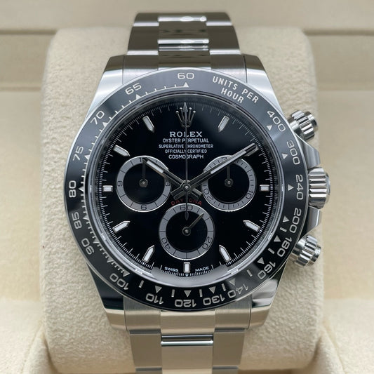 プレオウンド ロレックス デイトナ 126500LN  ブラック ステンレススチール オイスターブレス 40mm