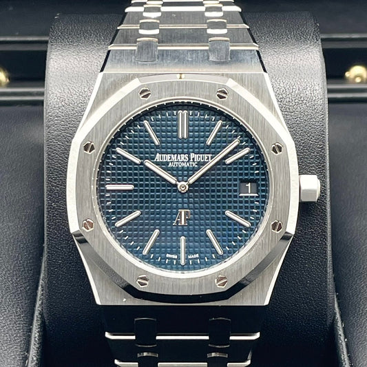 Pre-Owned Audemars Piguet Royal Oak "Jumbo" Extra Sin 15202ST.OO.1240ST.01 39mm