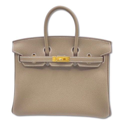 Hermes Birkin 25 Etoup Togo Gold Hardware W가 새겨 져 있습니다