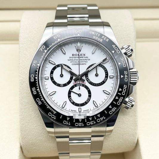 [새 상자 포함!] included 롤렉스 데이토나 126500LN 흰색 스테인레스 스틸 40mm