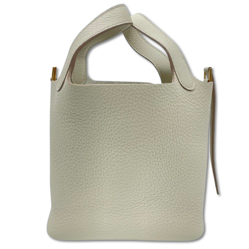Hermes Picotin Lock PM Beton Torillon Clemence Gold Hardware W 새겨 져