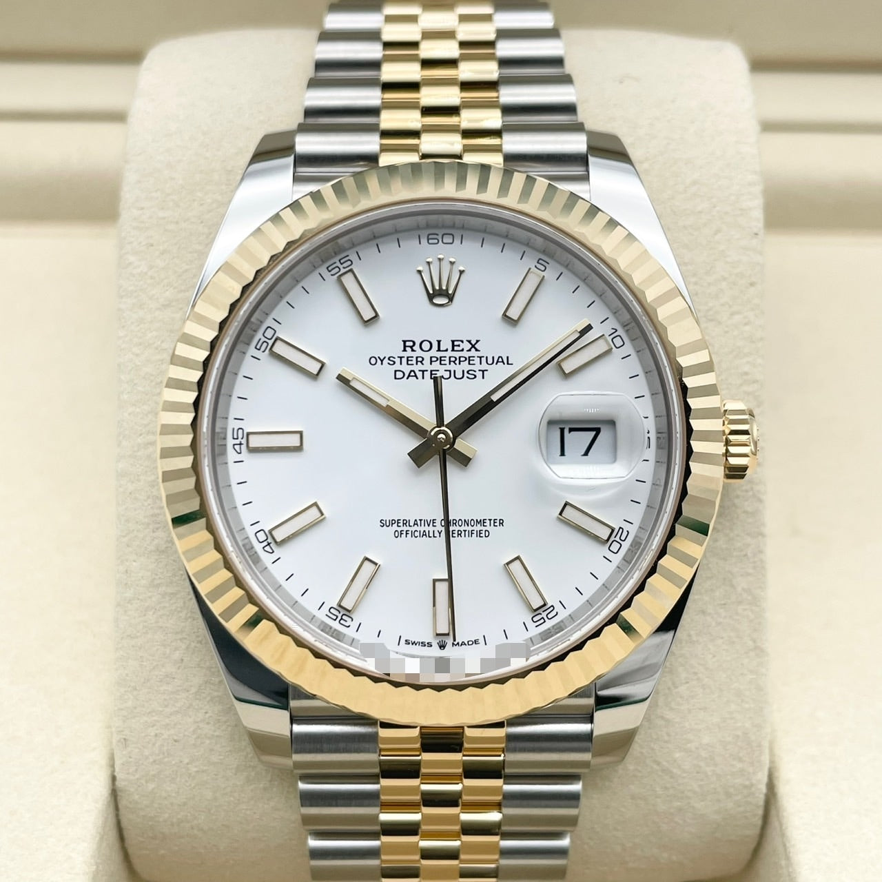 プレオウンド ロレックス デイトジャスト 126333 ホワイト ジュビリーブレス 41mm