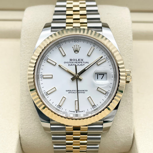 プレオウンド ロレックス デイトジャスト 126333 ホワイト ジュビリーブレス 41mm