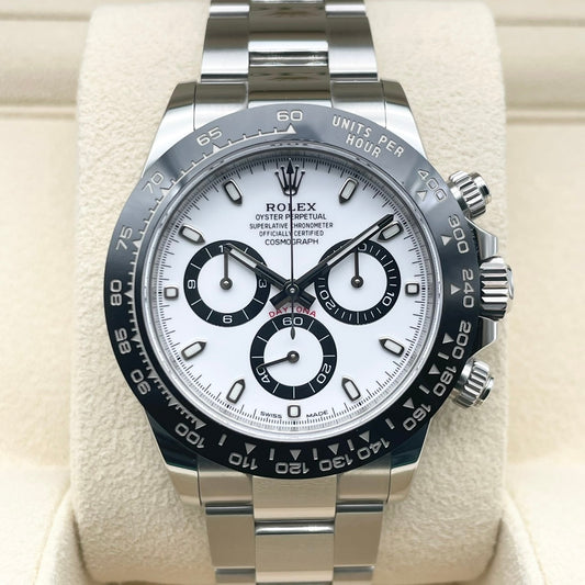 [包括新費用！ ]！ 】勞力士Daytona 116500LN白色不銹鋼牡蠣手鍊40mm