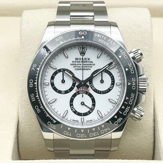 [새 상자 포함!] included 롤렉스 데이토나 126500LN 흰색 스테인레스 스틸 40mm