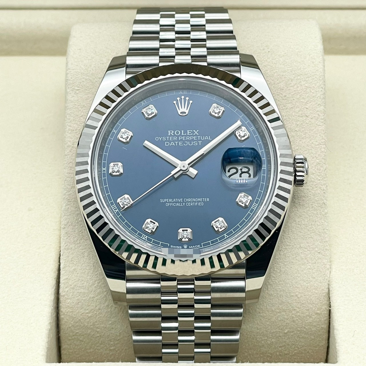 [New box included!] ! 】Rolex Datejust 126334 Blue 10P Diamond Jubilee Bracelet 41mm