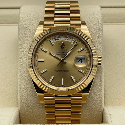 プレオウンド ロレックス デイデイト 228238 シャンパン プレジデントブレスレット 40mm