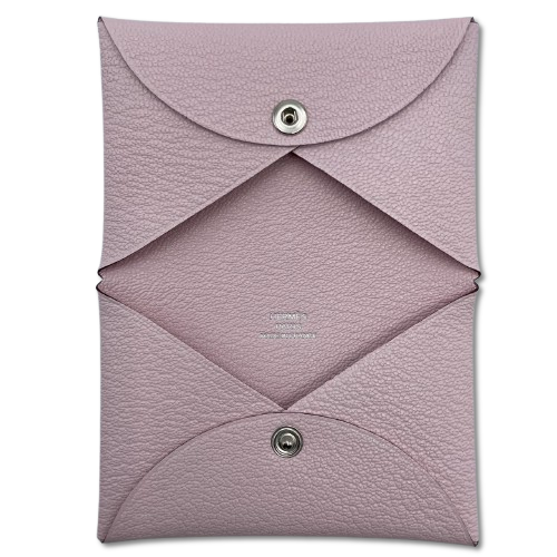 [특별] Hermes Calvi Rose Darling Chevre Silver Metal Fittings w 새겨 져
