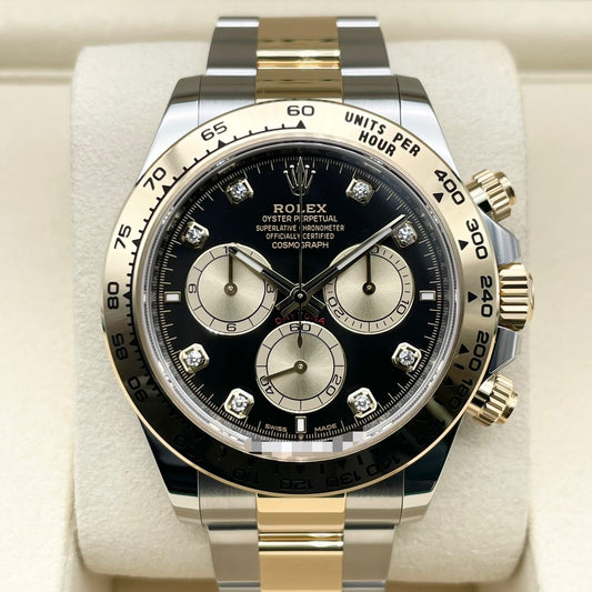 Rolex Daytona 126503G Black & Golden 8P Diamond 40mm