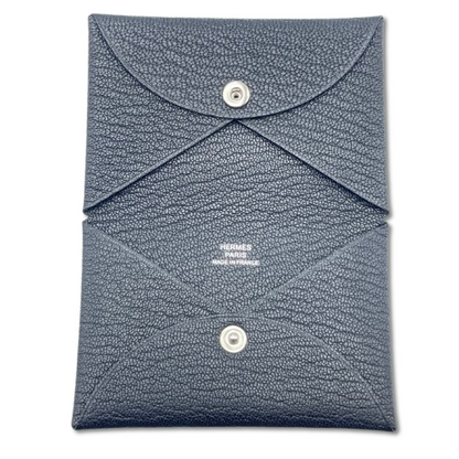 プレオウンド エルメス カルヴィ ノワール シェーヴル・ミゾール シルバー金具 W刻印