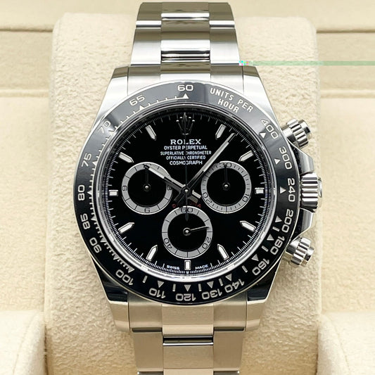 劳力士代托纳126500LN黑色不锈钢牡蛎手链40mm
