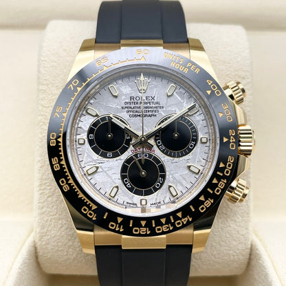 プレオウンド ロレックス デイトナ 116518LN メテオライト＆ブラック ブラックラバーベルト 40mm