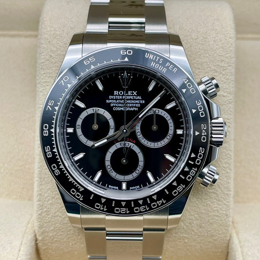 劳力士代托纳126500LN黑色不锈钢牡蛎手链40mm