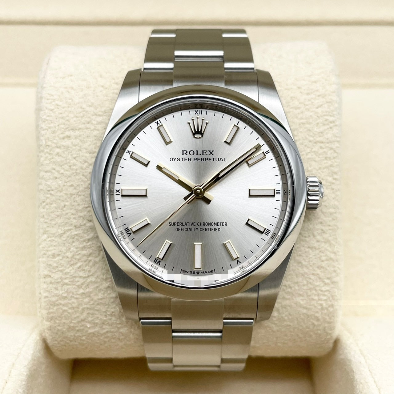 劳力士牡蛎永久124200银色牡蛎手链34mm