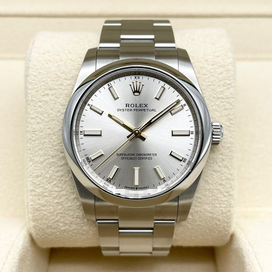 劳力士牡蛎永久124200银色牡蛎手链34mm