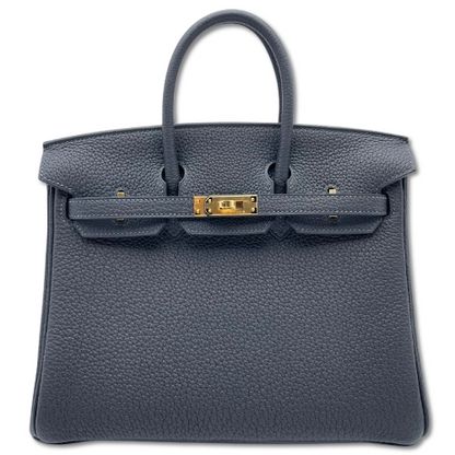 Hermes Birkin 25 Cavan Togo Gold 하드웨어 W는 새겨 져 있습니다