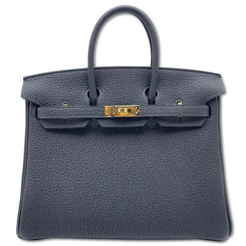 Hermes Birkin 25 Cavan Togo Gold 하드웨어 W는 새겨 져 있습니다