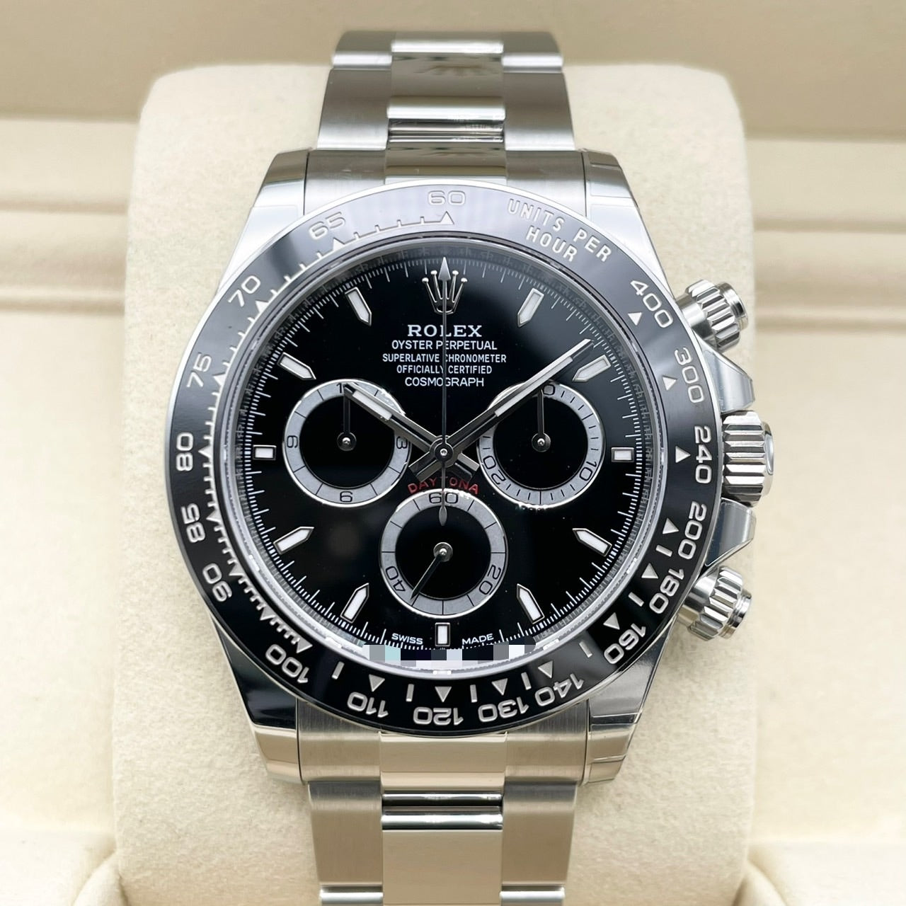 プレオウンド ロレックス デイトナ 126500LN  ブラック ステンレススチール オイスターブレス 40mm
