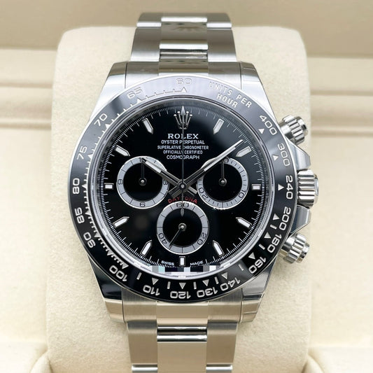 プレオウンド ロレックス デイトナ 126500LN  ブラック ステンレススチール オイスターブレス 40mm