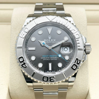 사전 소유의 롤렉스 요트 마스터 126622 굴 팔찌 슬레이트 40mm
