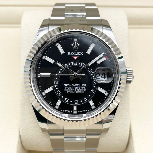 プレオウンド ロレックス スカイドゥエラー 336934 ブラック 42mm