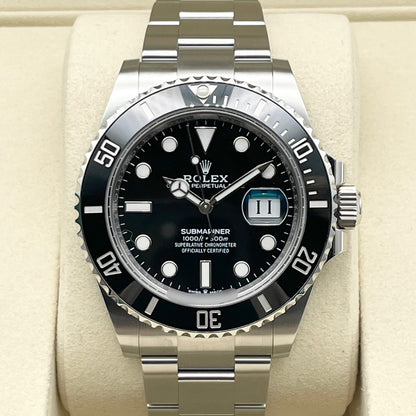 사전 소유 롤렉스 서브 마리너 날짜 126610ln 검은 색 41mm