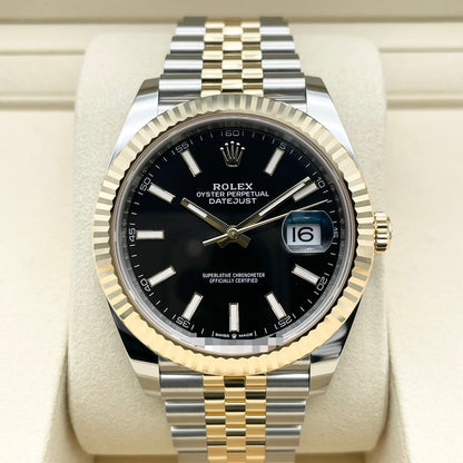 プレオウンド ロレックス デイトジャスト 126333 ブラック ジュビリーブレス 41mm