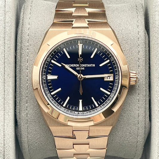 Preowned Vacheron Constantin Overseas 4520V/210R-B705 Blue Pink Gold 41mm
