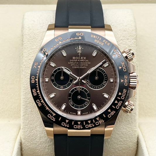 プレオウンド ロレックス デイトナ 116515LN  ブラックラバーベルト チョコレート＆ブラック 40mm