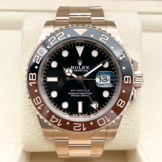 Pre-Owned Rolex GMT Master II 126715CHNR Black Everrose Gold 40mm