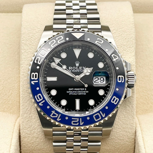 Pre-Owned Rolex GMT Master II 126710BLNR Batman Jubilee Bracelet 40mm