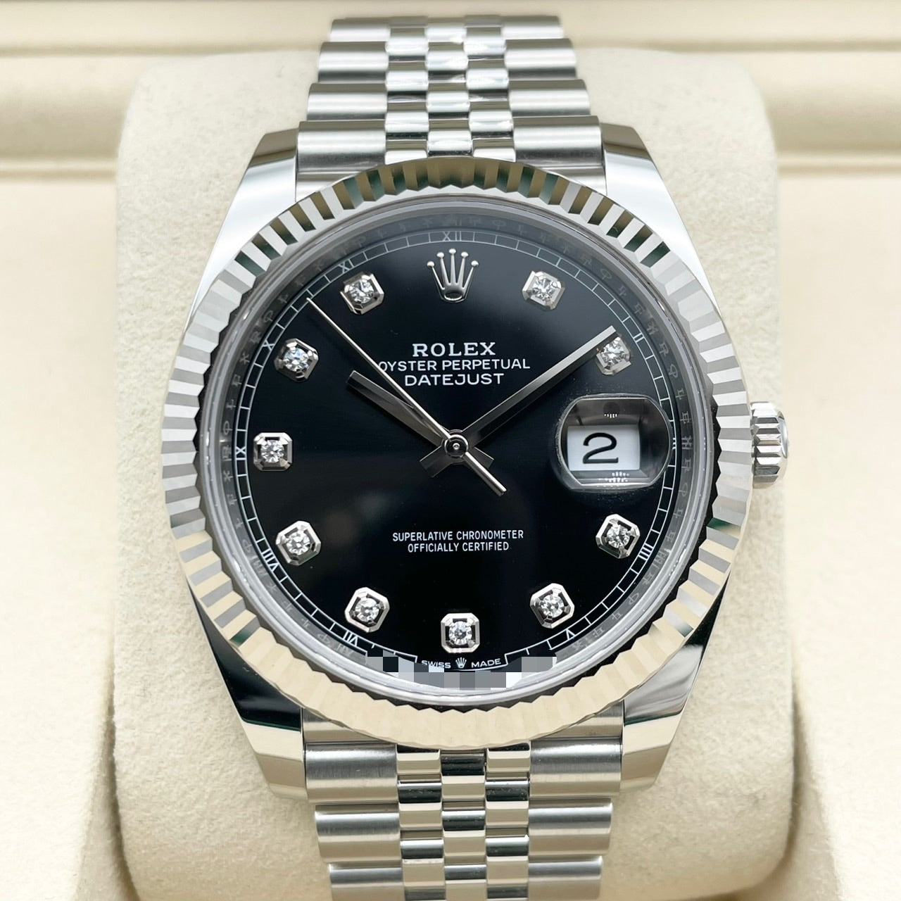 プレオウンド ロレックス デイトジャスト 126334G ブラック ジュビリーブレスレット 41mm