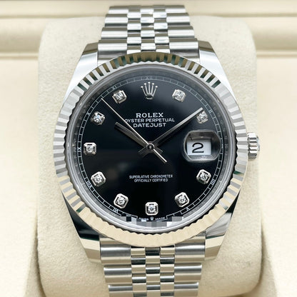 プレオウンド ロレックス デイトジャスト 126334G ブラック ジュビリーブレスレット 41mm