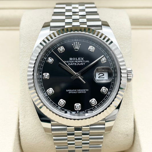 プレオウンド ロレックス デイトジャスト 126334G ブラック ジュビリーブレスレット 41mm
