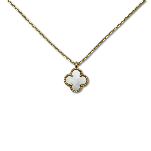 Pre-Owned Van Cleef & Arpels Alhambra Sweet VCARF69100 Mother of Pearl Yellow Gold