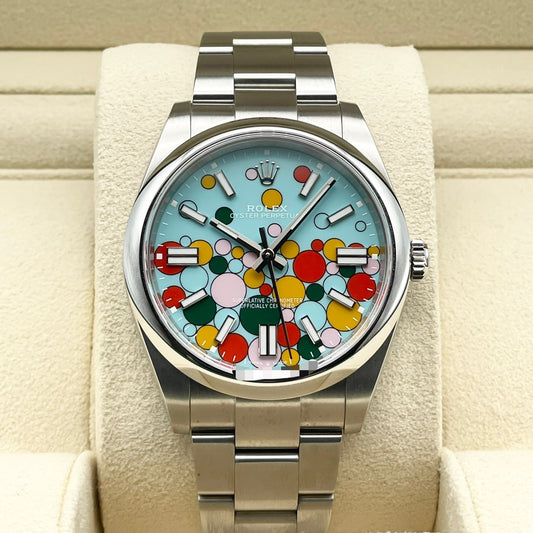 プレオウンド ロレックス オイスターパーペチュアル 124300 セレブレーションモチーフ ステンレスチール 41mm