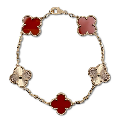 Pre-Owned Van Cleef & Arpels Vintage Alhambra VCARP7RP00 Carnelian Rose Gold