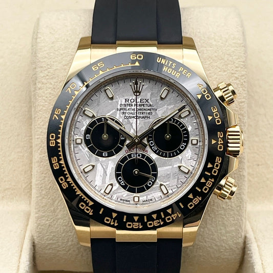 プレオウンド ロレックス デイトナ 116518LN メテオライト＆ブラック ブラックラバーベルト 40mm