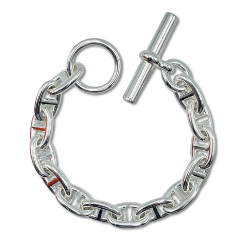 プレオウンド エルメス シェーヌ・ダンクル ブレスレット MM シルバー925 14コマ