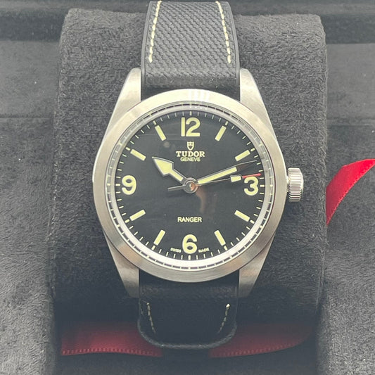 プレオウンド チューダー レンジャー M79950-0002 ブラックレザー×ラバー ブラック 39mm