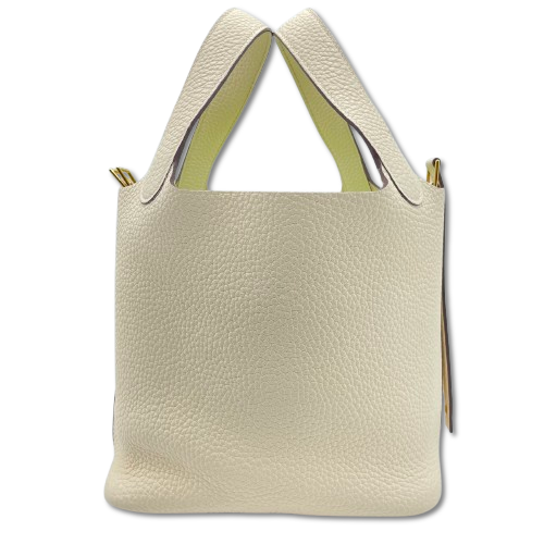 Pre-Owned Hermes Picotin Lock PM Nata Torillon Clemence Gold Hardware Z Engraved