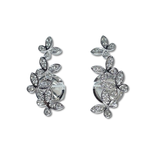 Pre-Owned Graph Butterfly Ear Climber RGE1818 White Gold