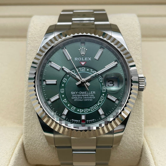 プレオウンド ロレックス スカイドゥエラー 336934 ミントグリーン オイスターブレス 42mm
