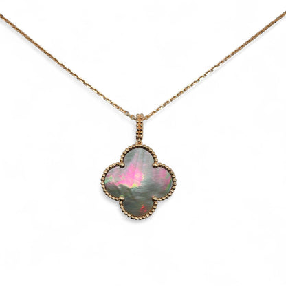 プレオウンドヴァンクリーフ＆アーペル マジック アルハンブラ ロングネックレス 1 モチーフ VCARP6I200 マザーオブパール ローズ ゴールド