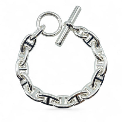 プレオウンドエルメス シェーヌ・ダンクル ブレスレット MM シルバー925 14コマ