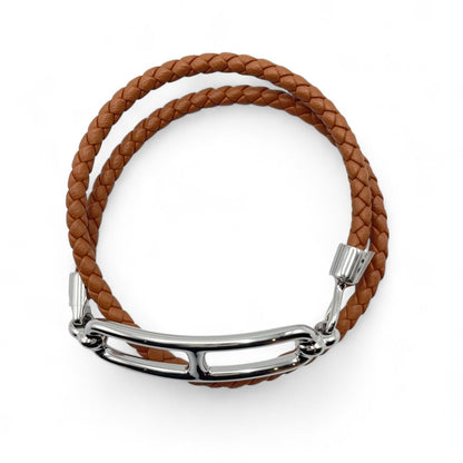 プレオウンドエルメス ルリ ブレスレット T1 ゴールド スイフト シルバー金具