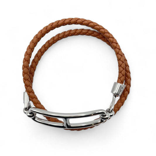 プレオウンドエルメス ルリ ブレスレット T1 ゴールド スイフト シルバー金具