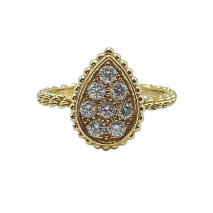 プレオウンドブシュロン セルパンボエムリング スモール 48（7号） JRG02144 イエローゴールド・ダイヤモンド