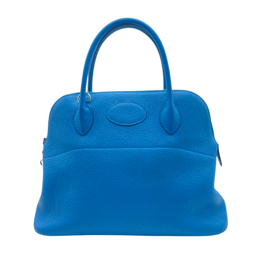 중고 에르메스 볼라이드 마카롱 31 블루 프리다 토리옹 클레멘스 실버 하드웨어 Z 인그레이빙